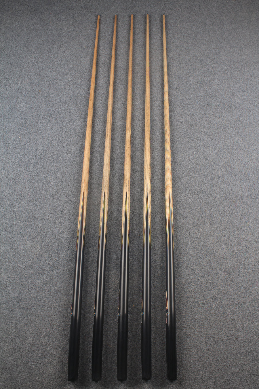 1 piece ash inlay english pool cue #7893-#7897 WOODS CUES