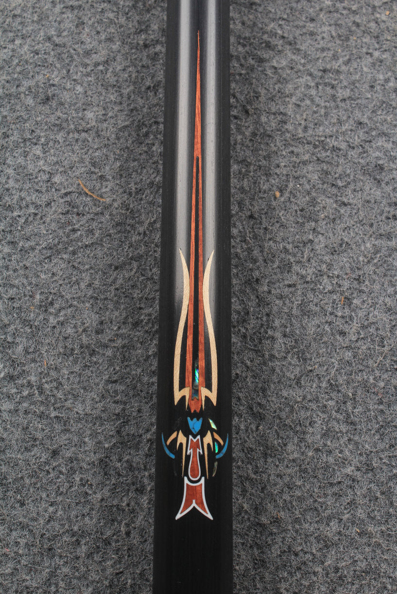 1 piece ash inlay english pool cue #7893-#7897 WOODS CUES
