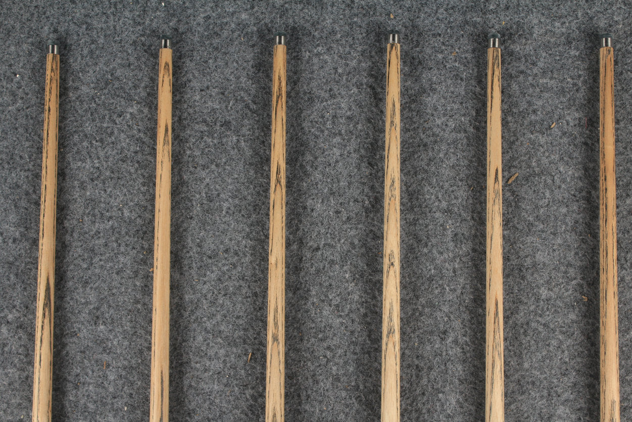 1 piece ash inlay english pool cue #7898-#7903