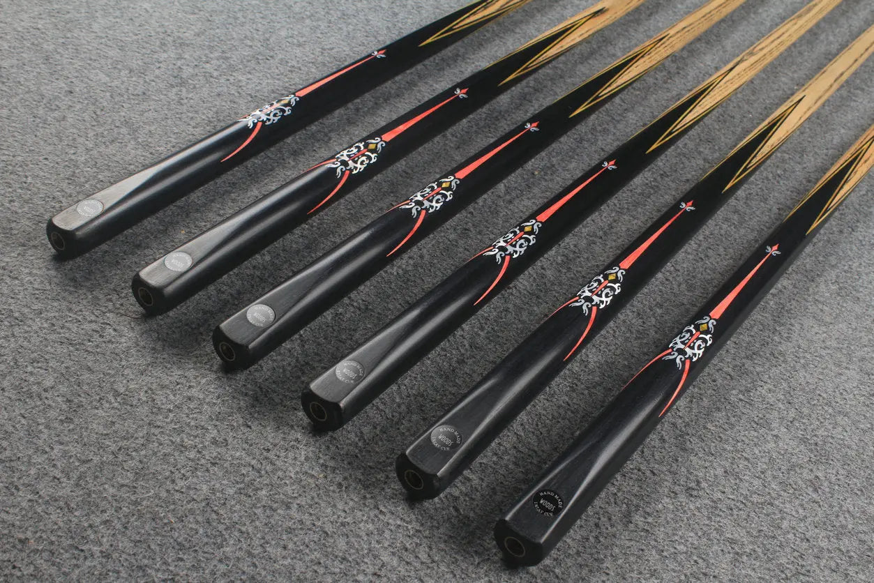 1 piece ash inlay english pool cue #7898-#7903 WOODS CUES