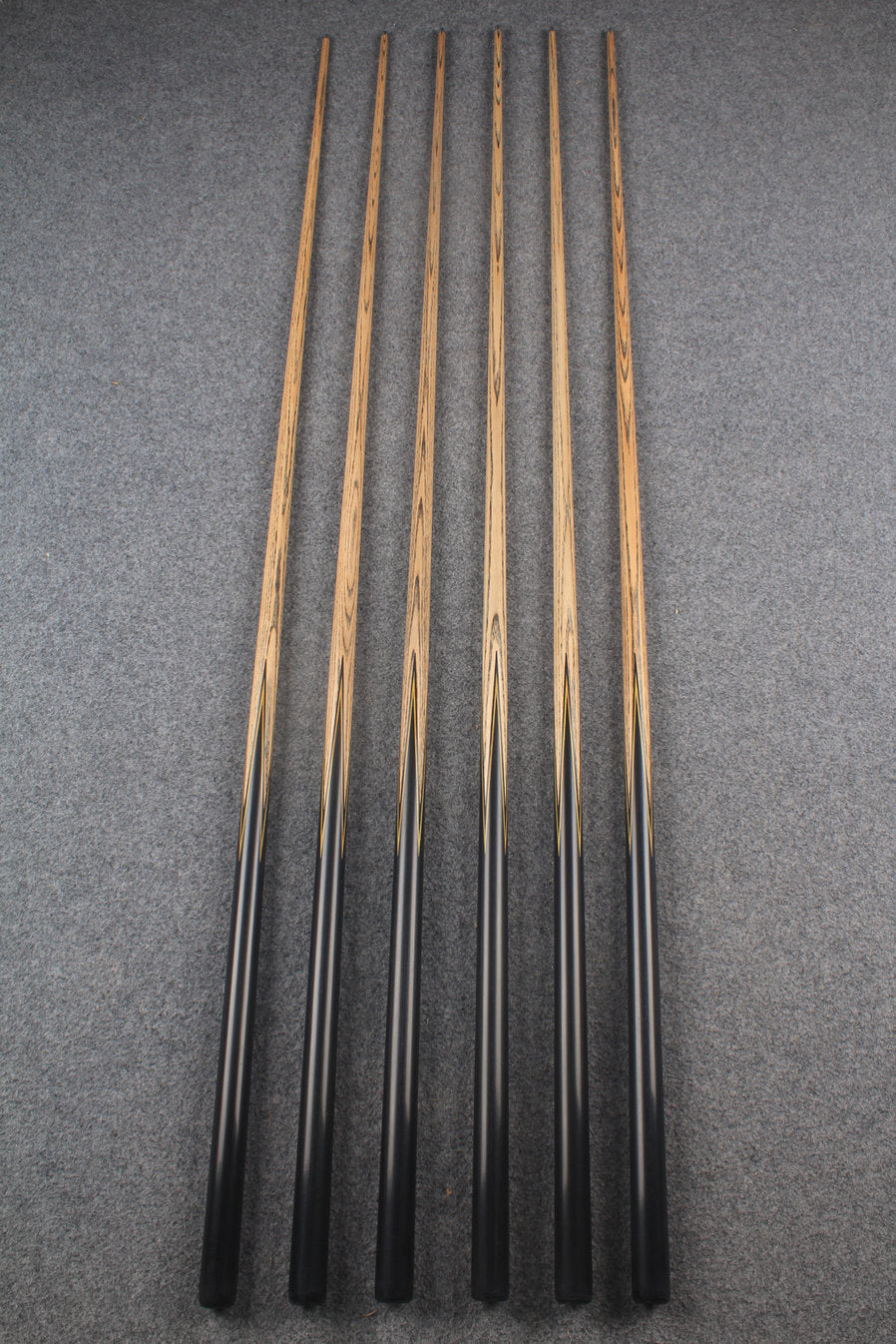 1 piece ash inlay english pool cue #7898-#7903 WOODS CUES