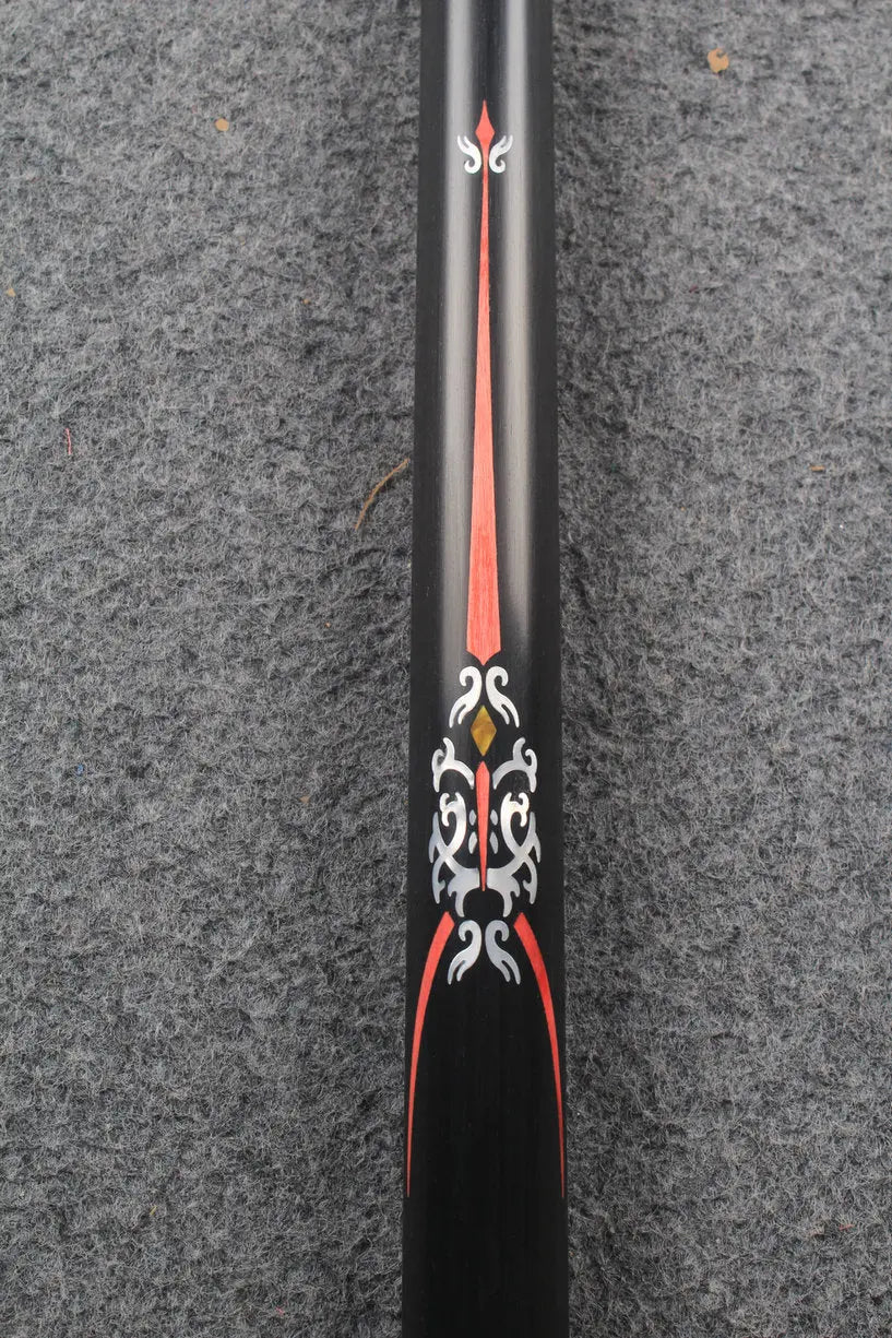 1 piece ash inlay english pool cue #7898-#7903 WOODS CUES