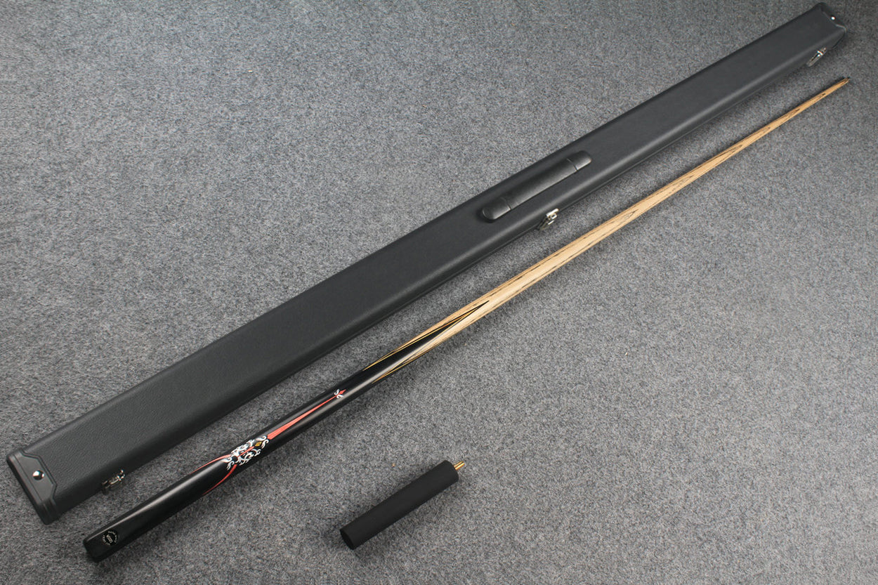 1 piece ash inlay english pool cue #7898-#7903 WOODS CUES