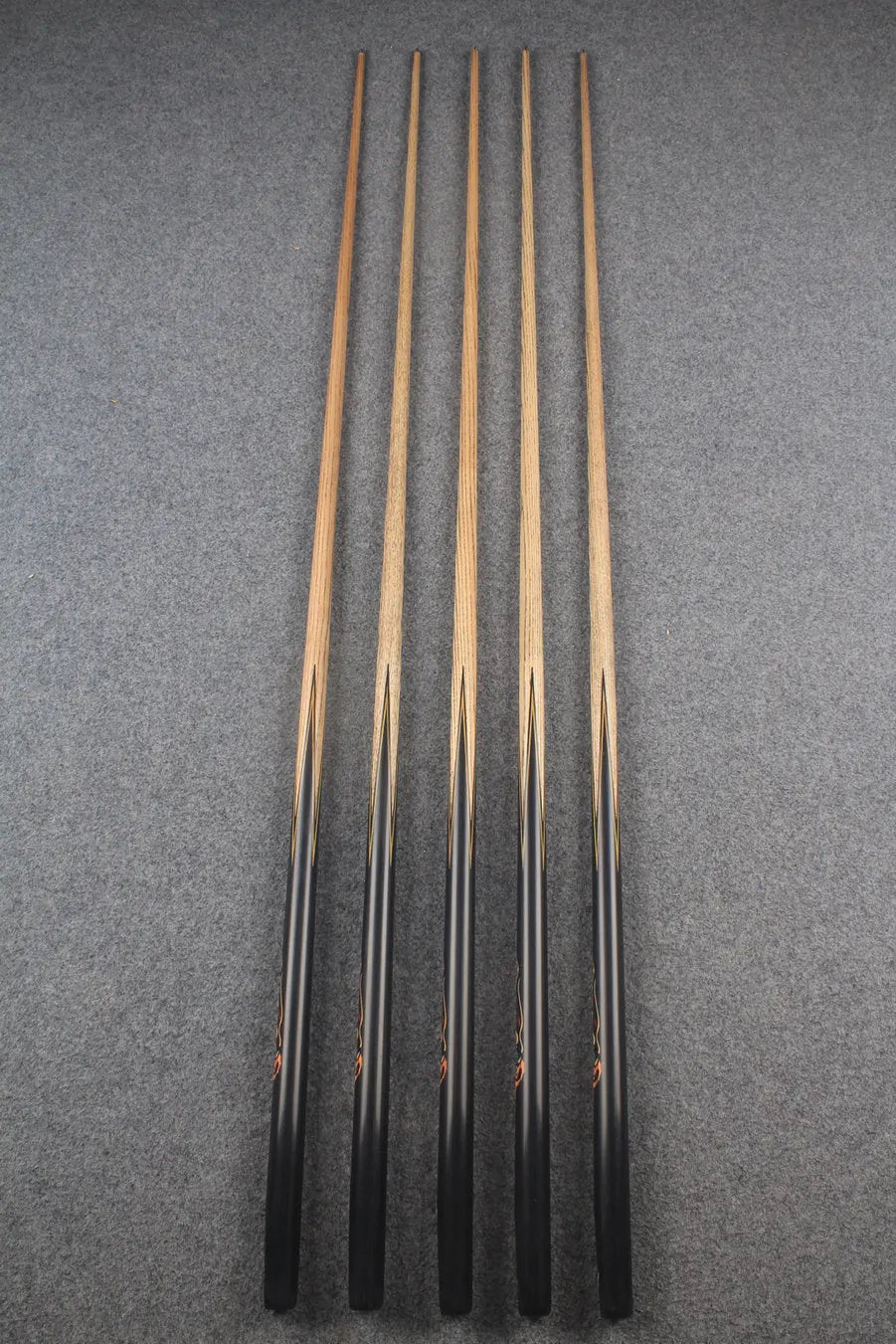 1 piece ash inlay english pool cue #7904-#7908 WOODS CUES