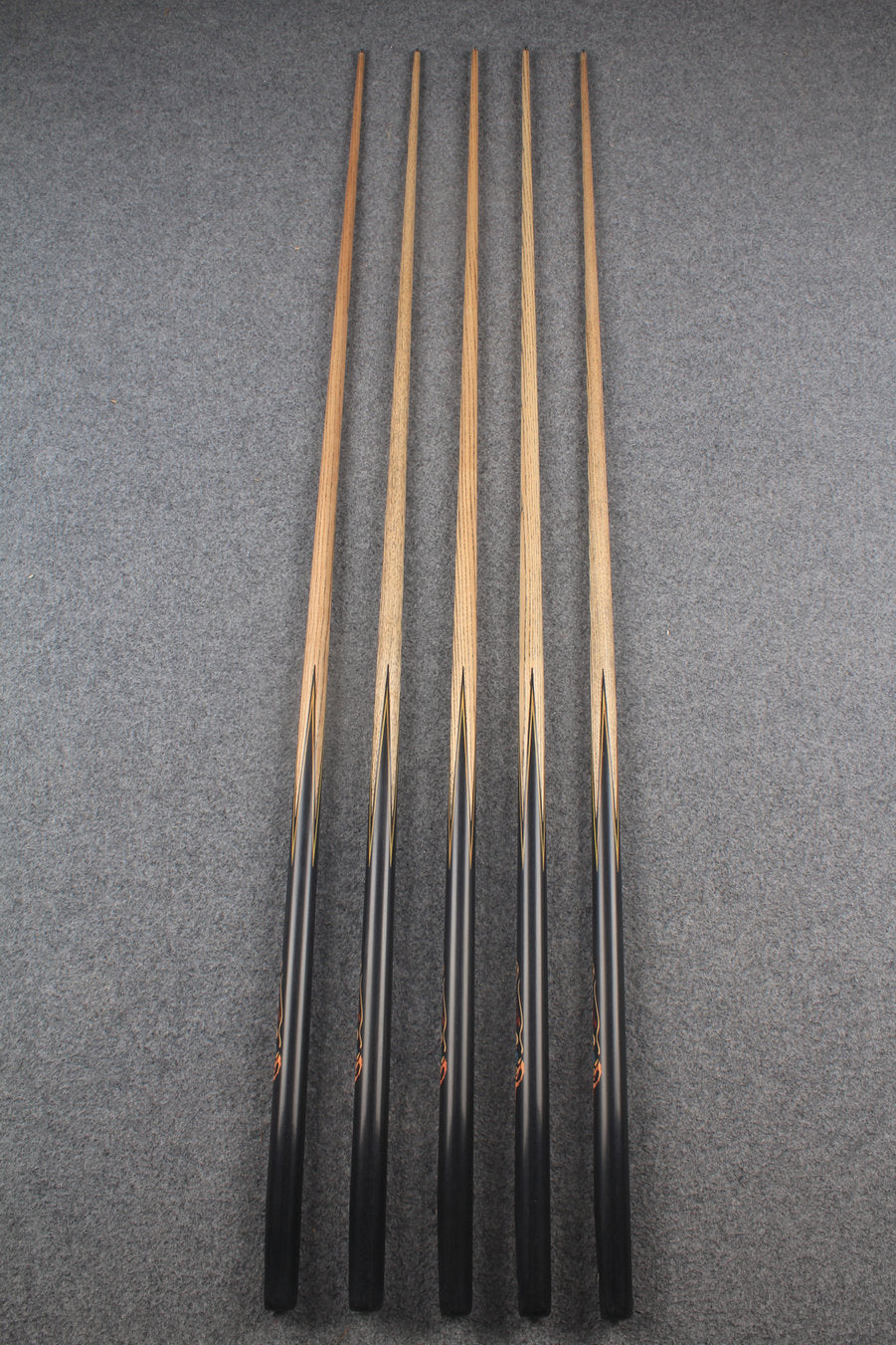 1 piece ash inlay english pool cue #7904-#7908