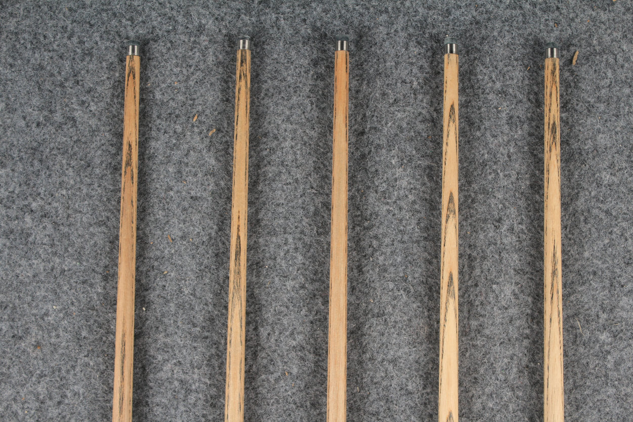 1 piece ash inlay english pool cue #7909-#7913