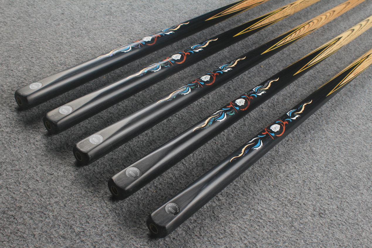 1 piece ash inlay english pool cue #7909-#7913