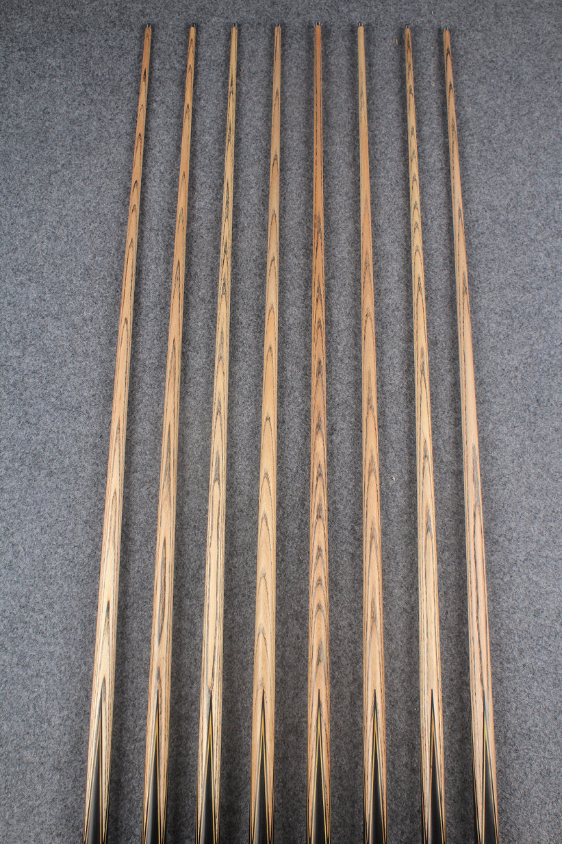 1 piece ash inlay english pool cue #7914-#7921 WOODS CUES