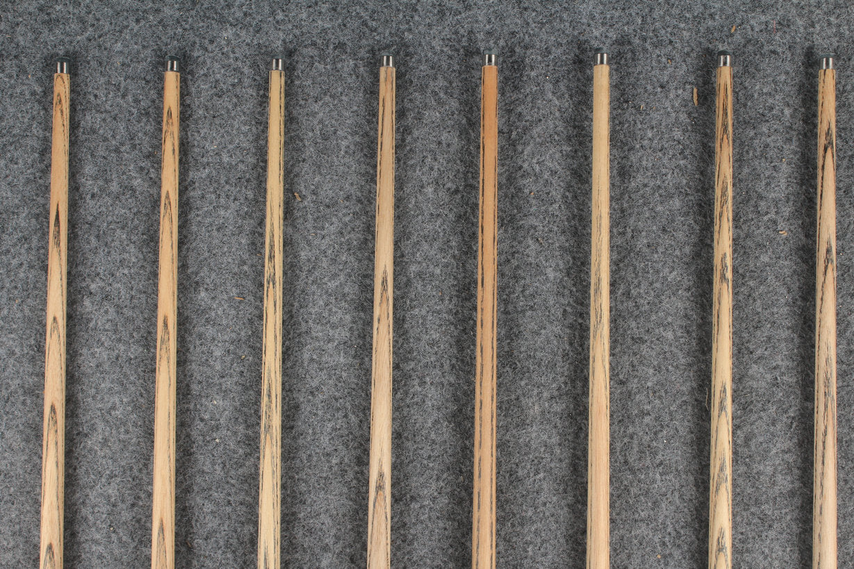 1 piece ash inlay english pool cue #7914-#7921 WOODS CUES