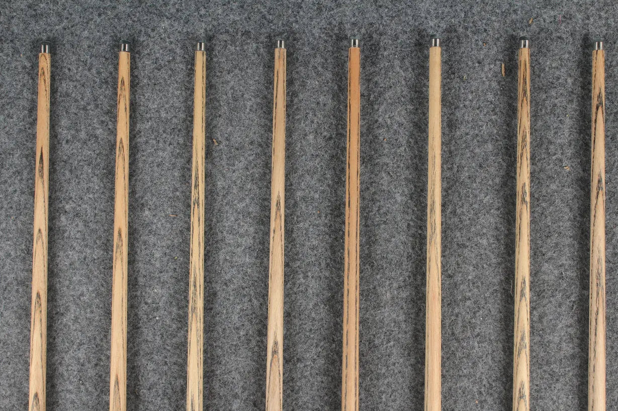 1 piece ash inlay english pool cue #7914-#7921 WOODS CUES