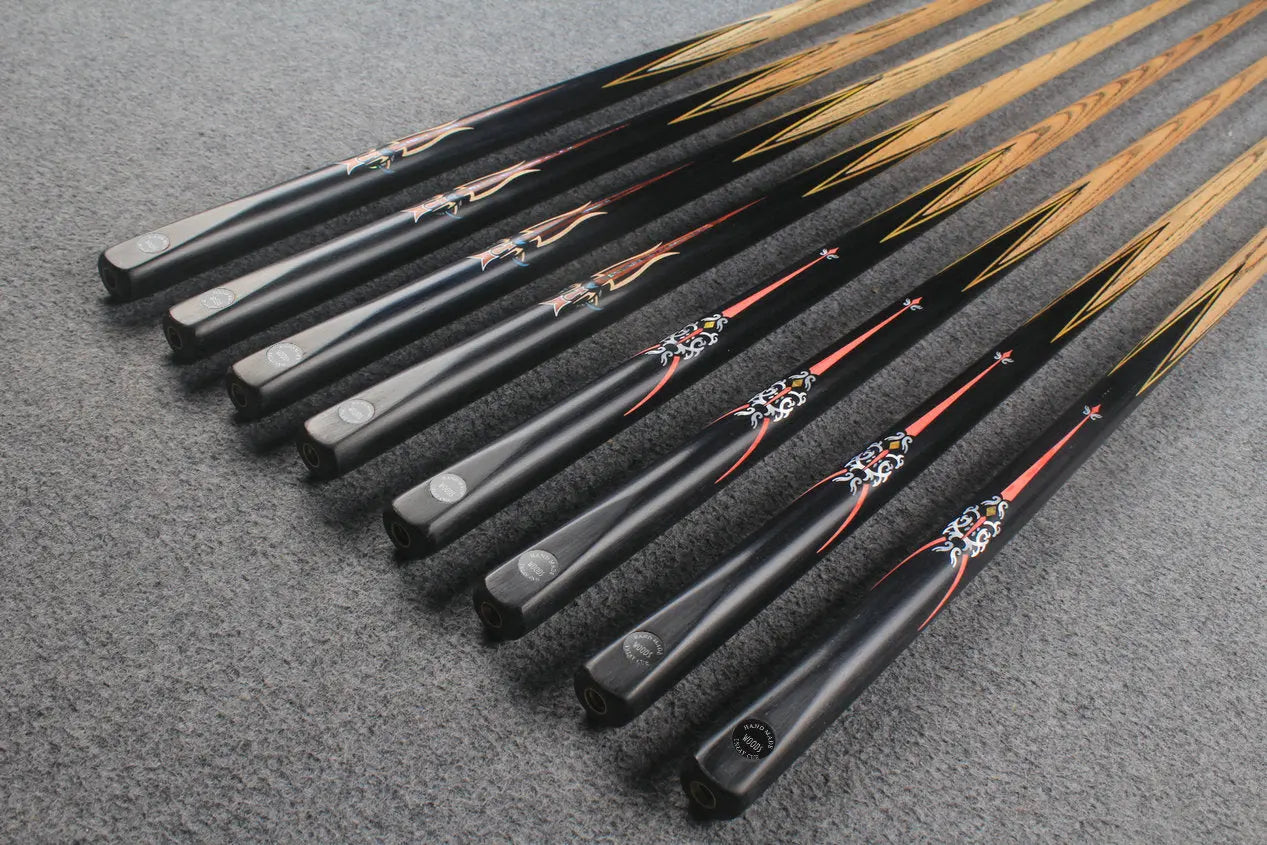 1 piece ash inlay english pool cue #7914-#7921 WOODS CUES