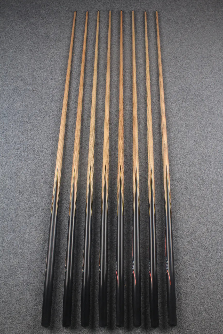 1 piece ash inlay english pool cue #7914-#7921 WOODS CUES