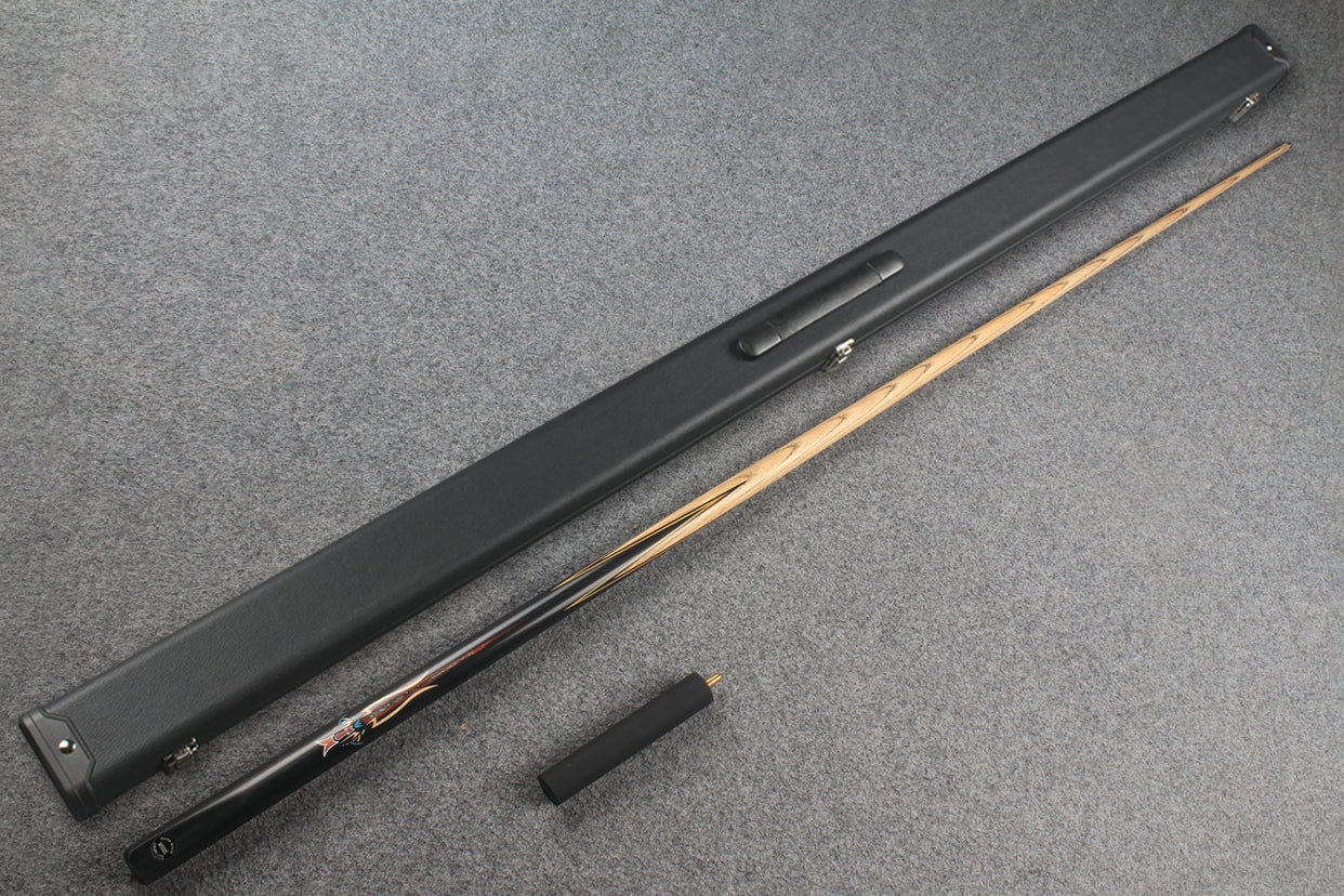 1 piece ash inlay english pool cue #7914-#7921 WOODS CUES