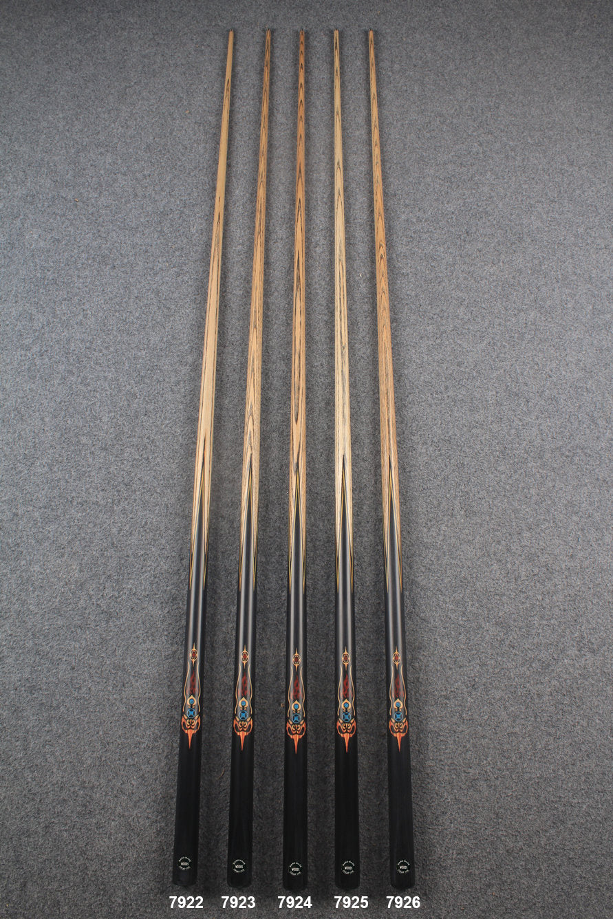 1 piece ash inlay english pool cue #7922-#7926