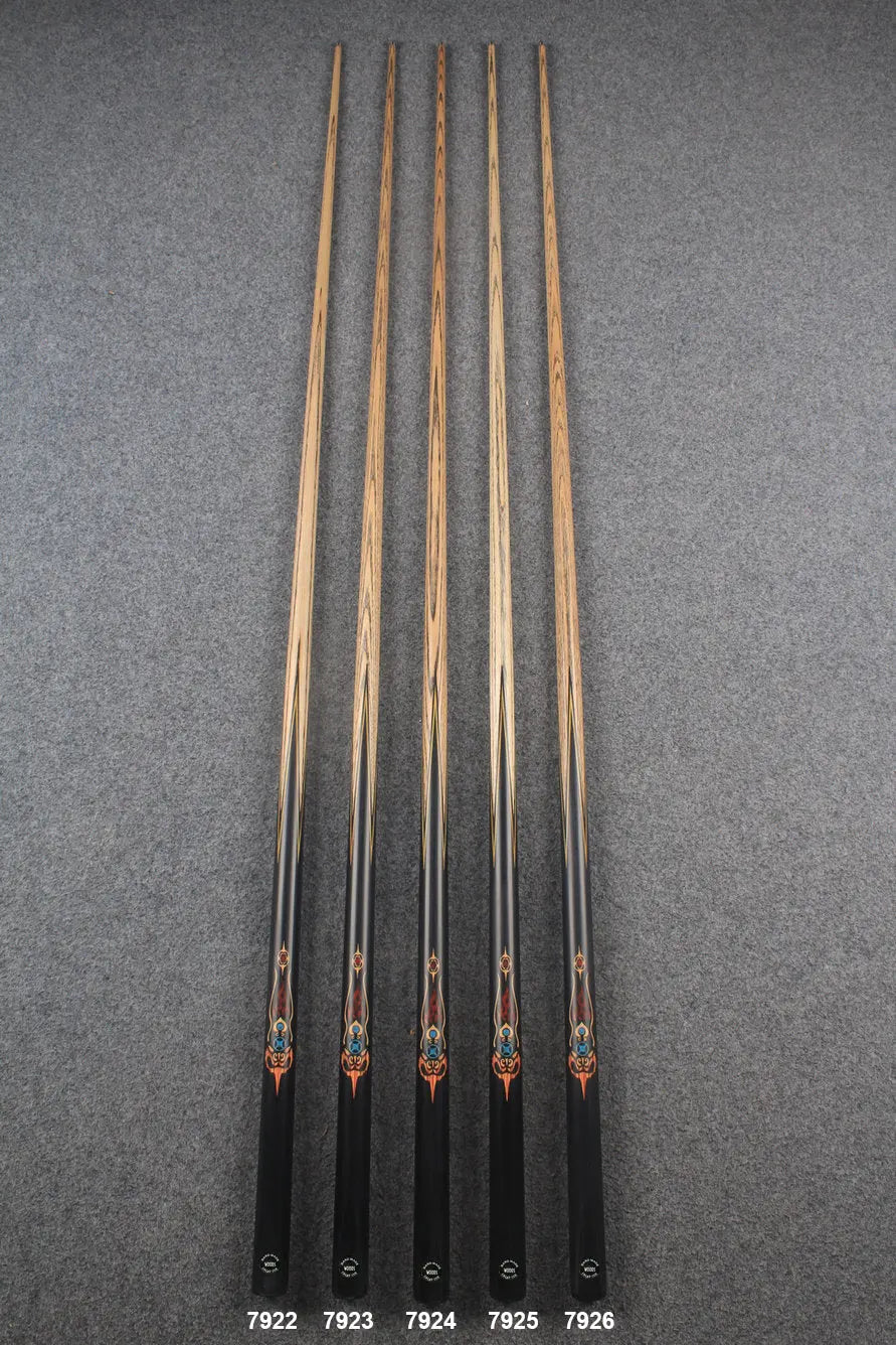 1 piece ash inlay english pool cue #7922-#7926 WOODS CUES