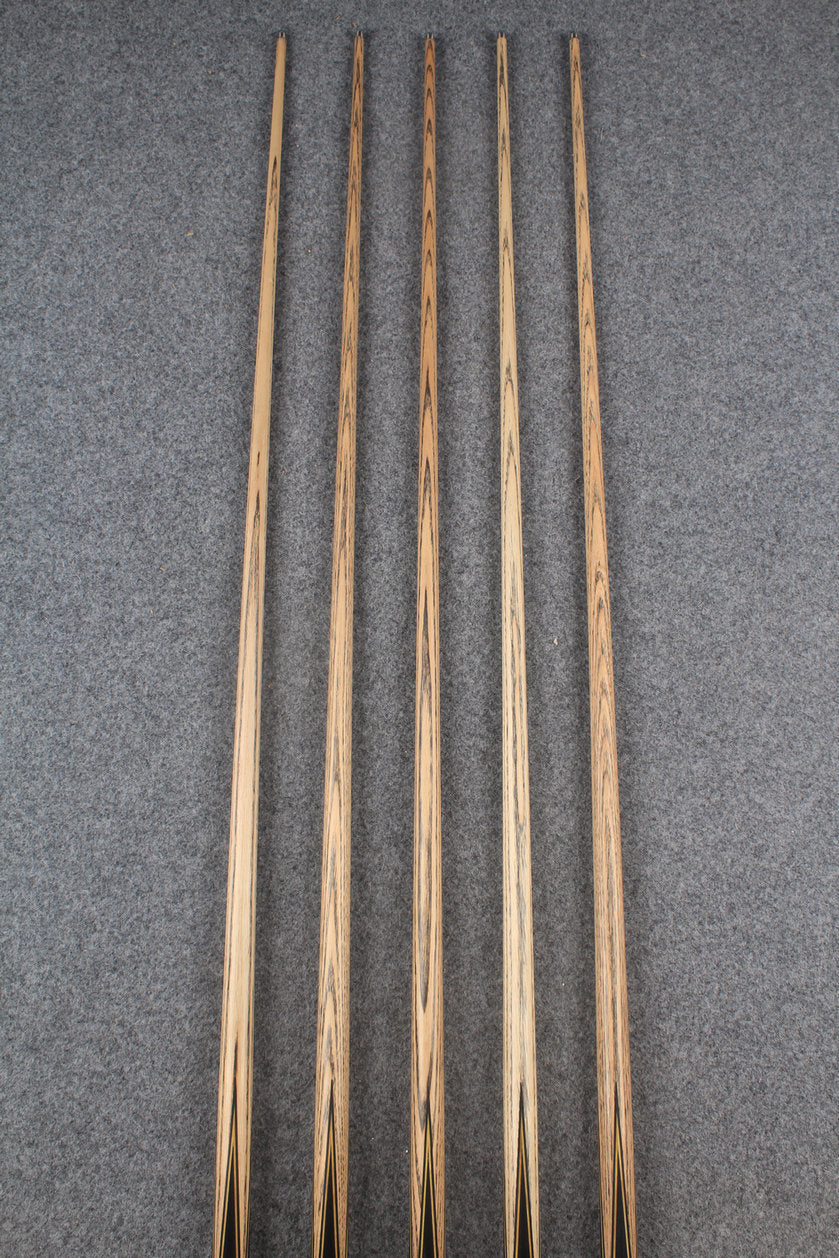 1 piece ash inlay english pool cue #7922-#7926 WOODS CUES