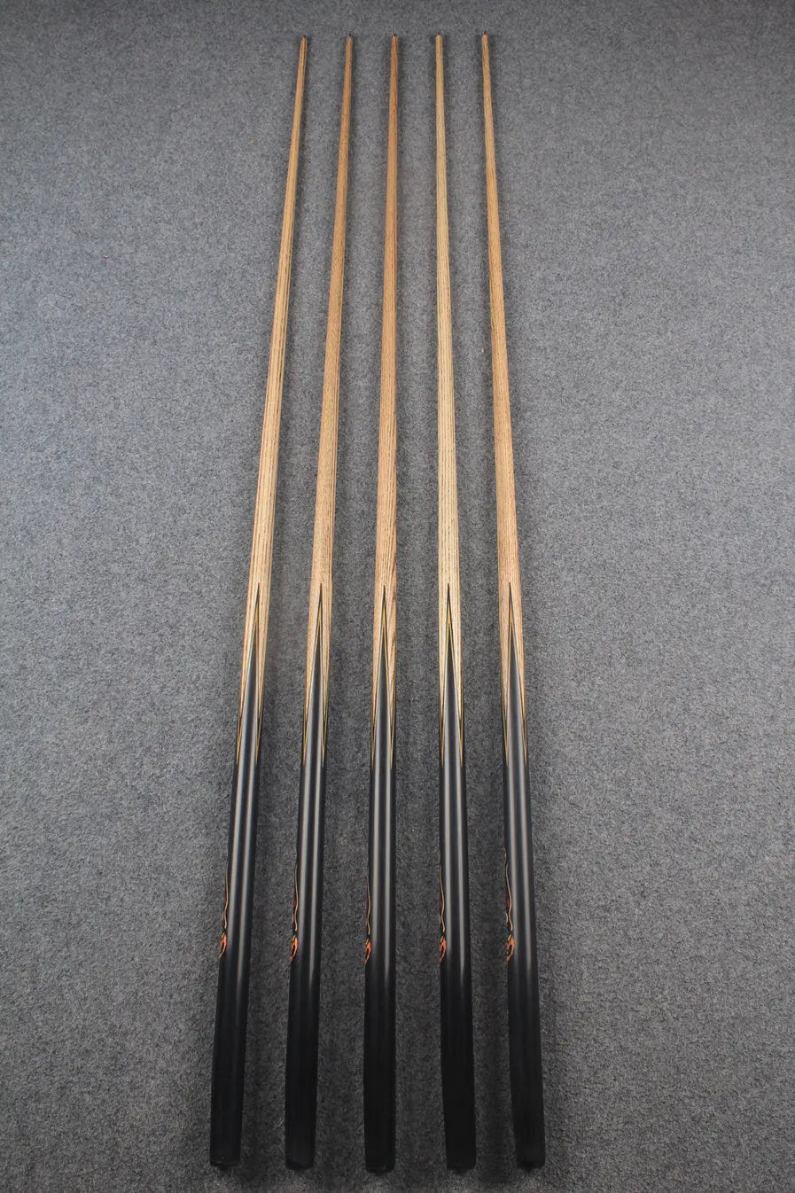 1 piece ash inlay english pool cue #7922-#7926 WOODS CUES