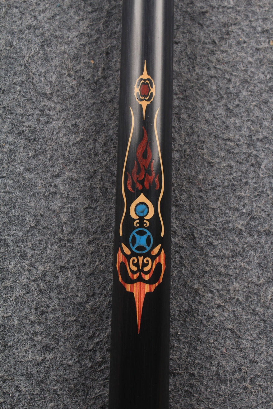 1 piece ash inlay english pool cue #7922-#7926 WOODS CUES