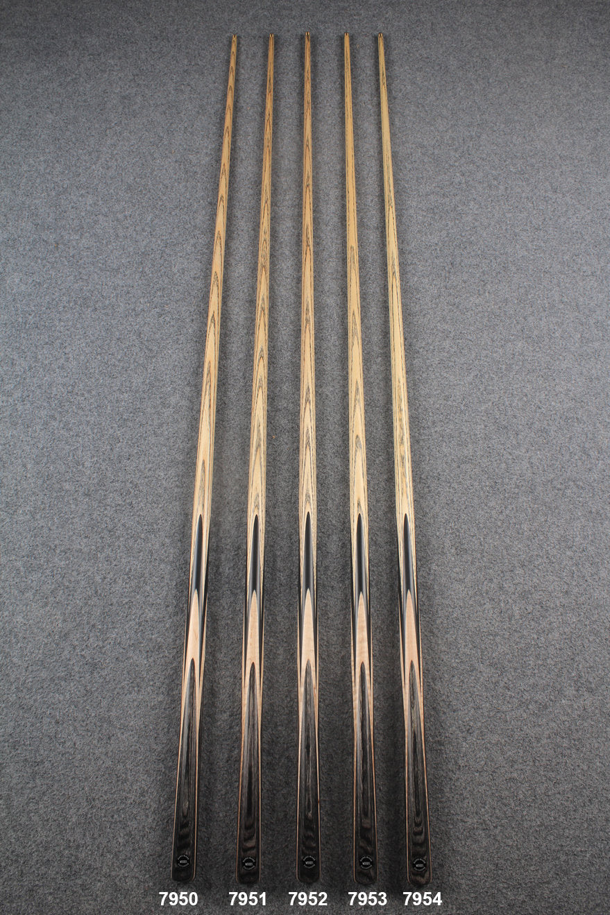 Exclusive 1 piece ash snooker cue #7950- #7954 WOODS CUES