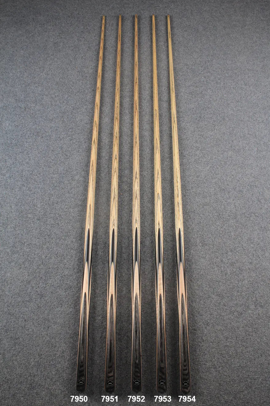 Exclusive 1 piece ash snooker cue #7950- #7954 WOODS CUES
