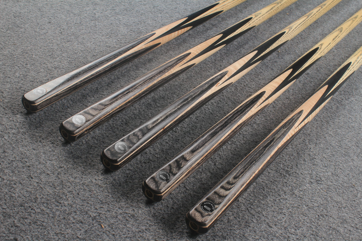 Exclusive 1 piece ash snooker cue #7950- #7954 WOODS CUES