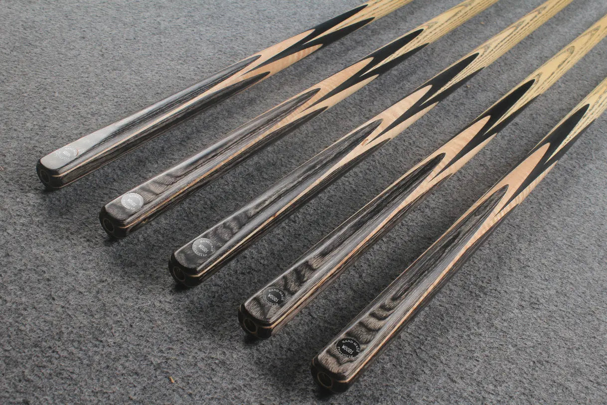 Exclusive 1 piece ash snooker cue #7950- #7954 WOODS CUES