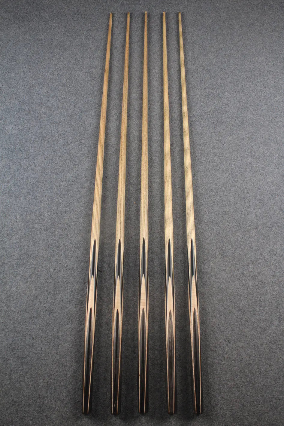 Exclusive 1 piece ash snooker cue #7950- #7954 WOODS CUES