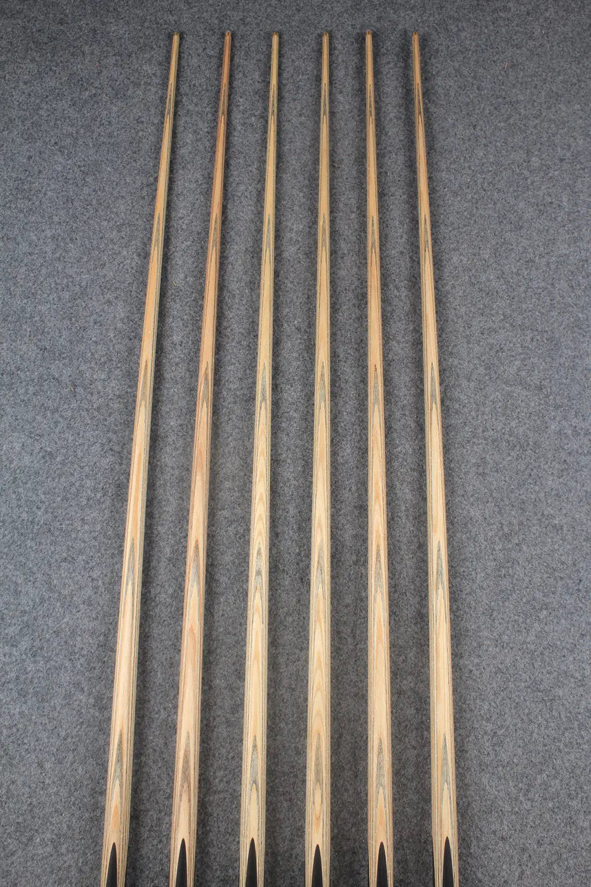 CHEVRONS+ 1 piece ash english pool cue #7963- #7968 WOODS CUES