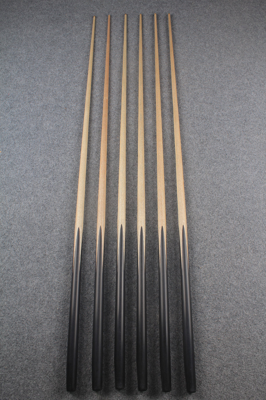 CHEVRONS+ 1 piece ash english pool cue #7963- #7968 WOODS CUES