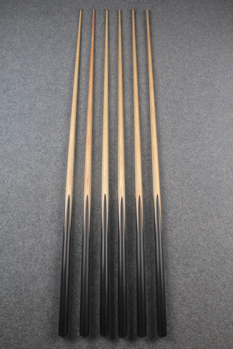 CHEVRONS+ 1 piece ash english pool cue #7963- #7968 WOODS CUES