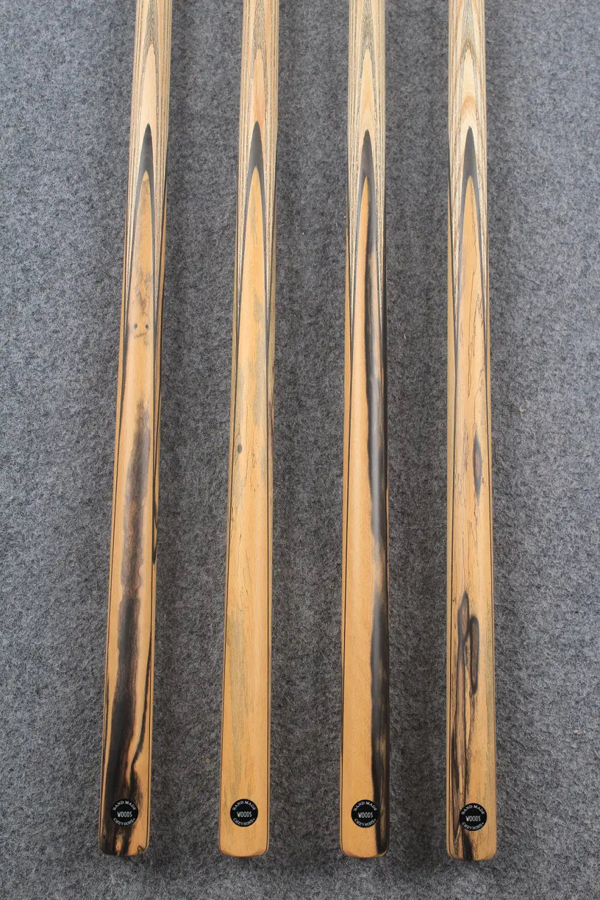 CHEVRONS+ 1 piece ash english pool cue #7969- #7972 WOODS CUES