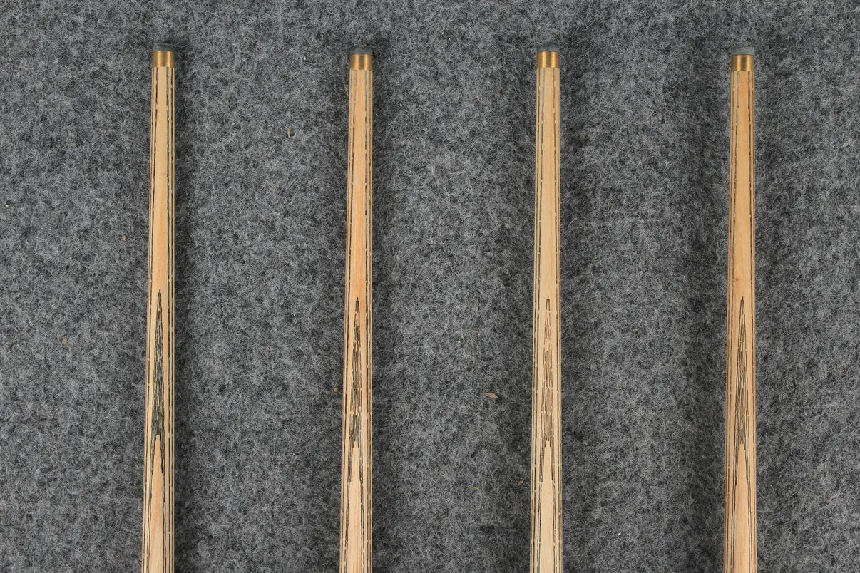 CHEVRONS+ 1 piece ash english pool cue #7969- #7972 WOODS CUES