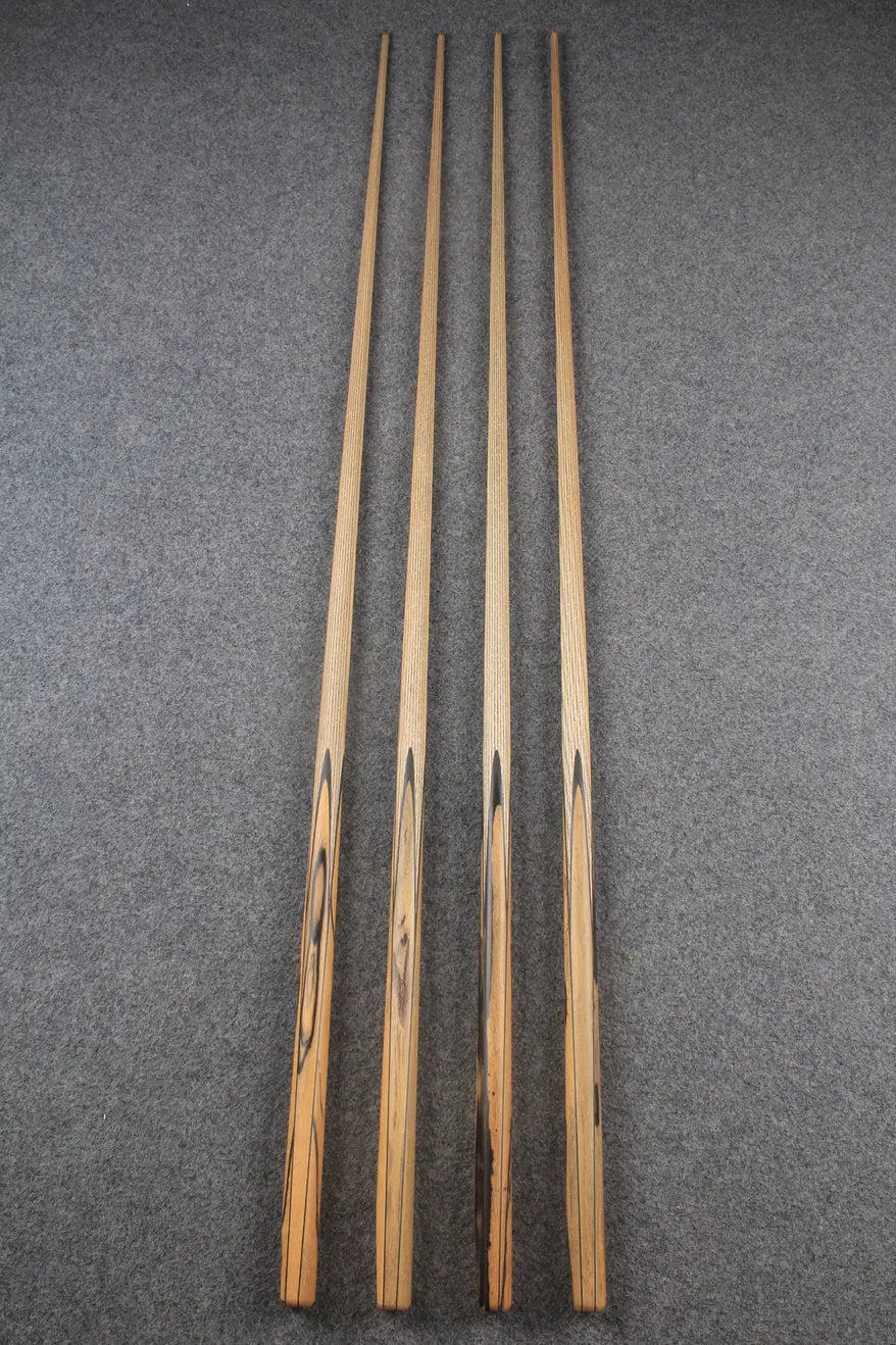 CHEVRONS+ 1 piece ash english pool cue #7969- #7972 WOODS CUES