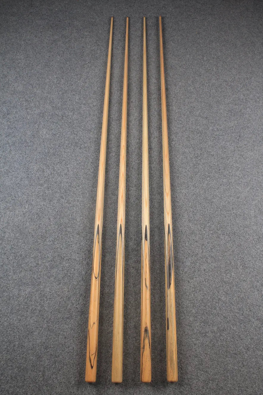 CHEVRONS+ 1 piece ash english pool cue #7969- #7972 WOODS CUES
