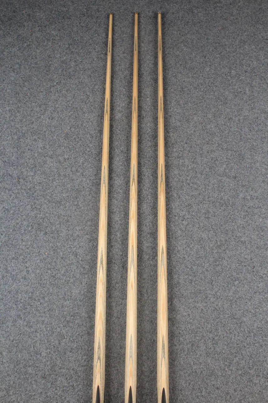 CHEVRONS+ 1 piece ash english pool cue #7973- #7975 WOODS CUES