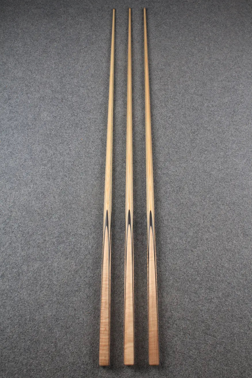 CHEVRONS+ 1 piece ash english pool cue #7973- #7975 WOODS CUES