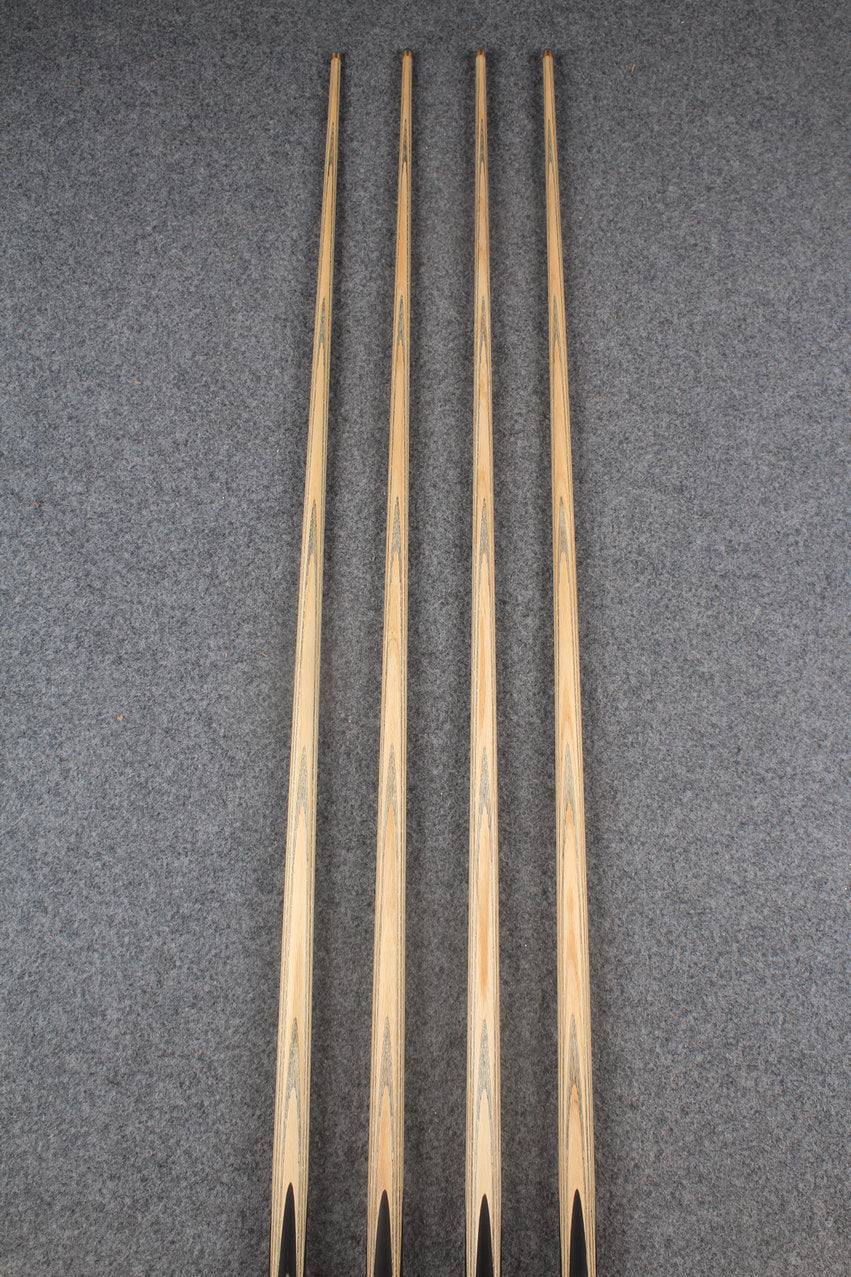 CHEVRONS+ 1 piece ash snooker cue #7984- #7987 WOODS CUES