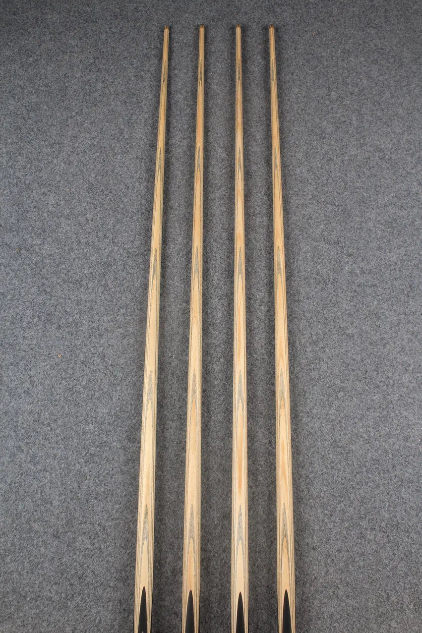CHEVRONS+ 1 piece ash snooker cue #7984- #7987 WOODS CUES