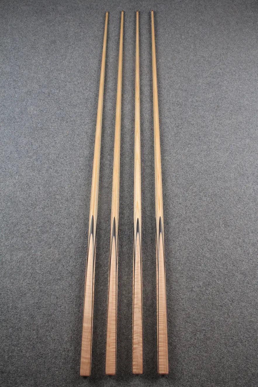CHEVRONS+ 1 piece ash snooker cue #7984- #7987 WOODS CUES