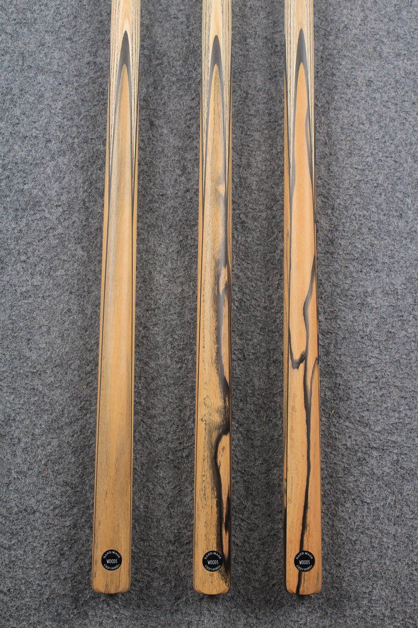 CHEVRONS+ 1 piece ash snooker cue #7988- #7990