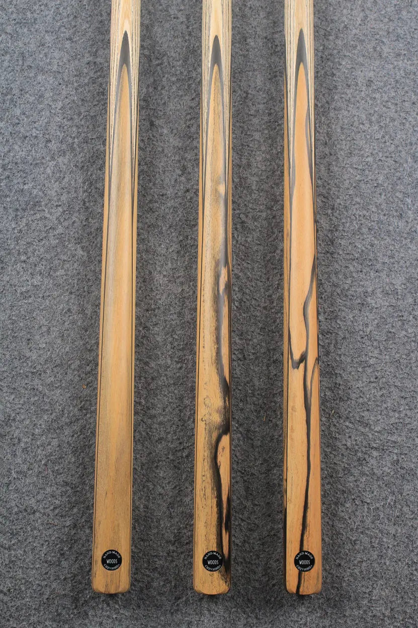 CHEVRONS+ 1 piece ash snooker cue #7988- #7990 WOODS CUES