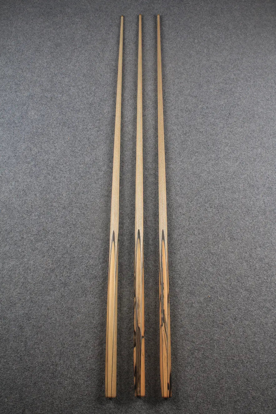 CHEVRONS+ 1 piece ash snooker cue #7988- #7990 WOODS CUES