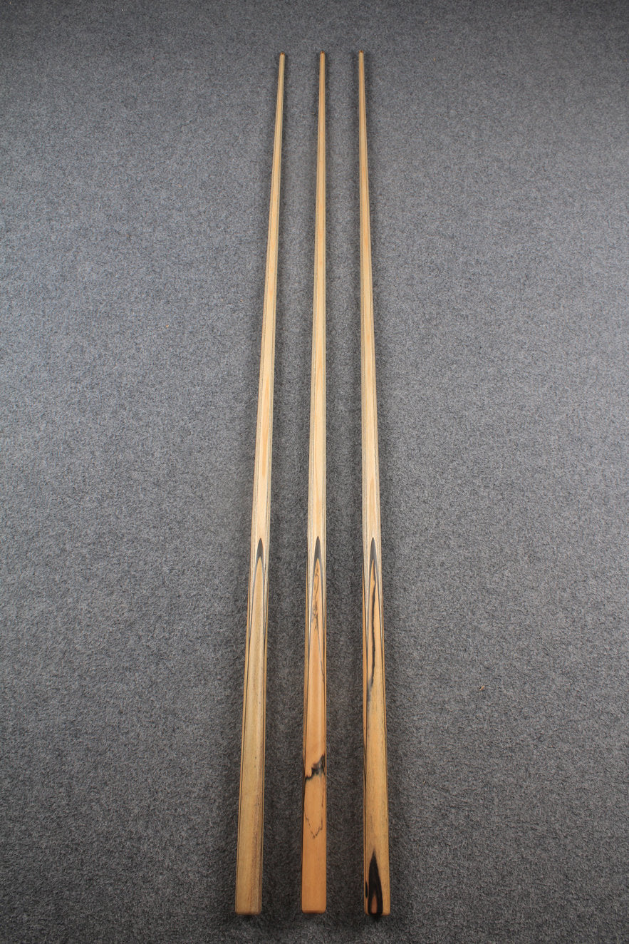 CHEVRONS+ 1 piece ash snooker cue #7988- #7990