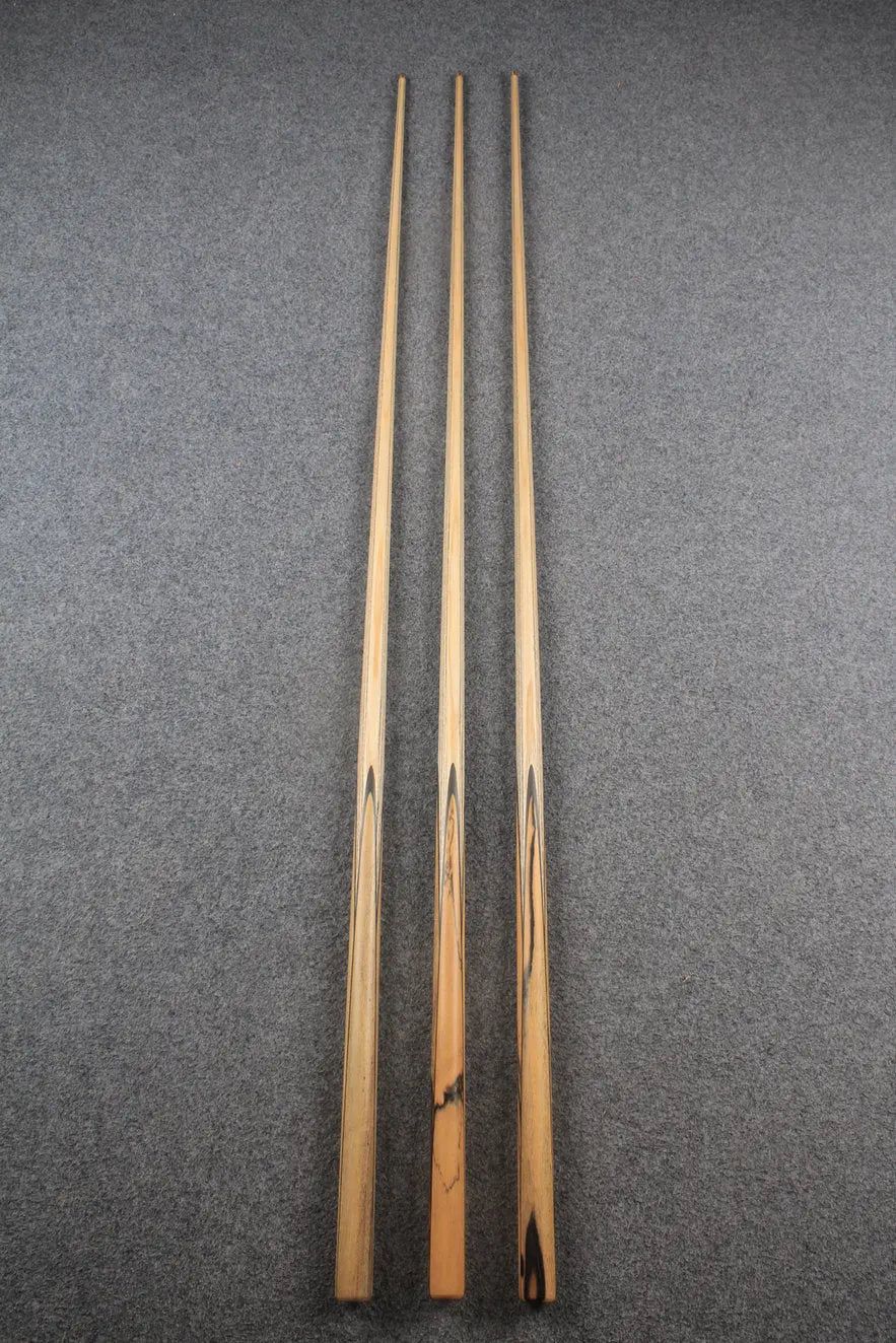 CHEVRONS+ 1 piece ash snooker cue #7988- #7990 WOODS CUES