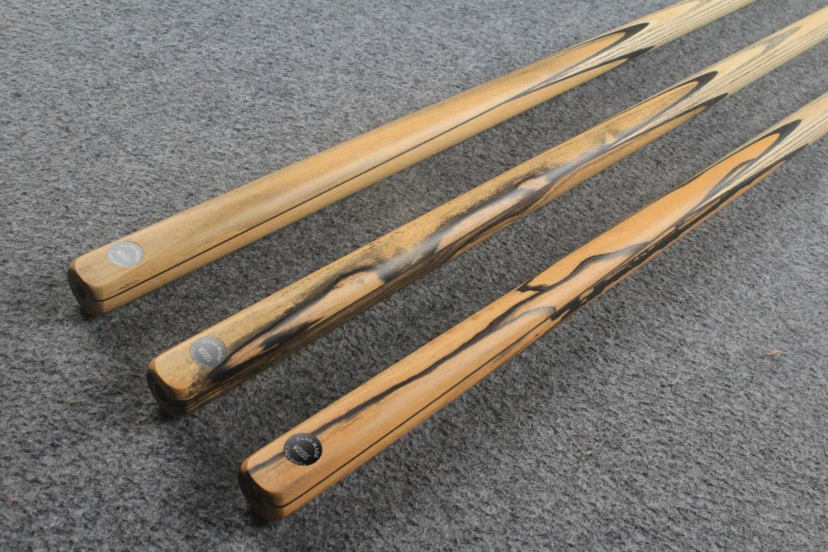 CHEVRONS+ 1 piece ash snooker cue #7988- #7990 WOODS CUES