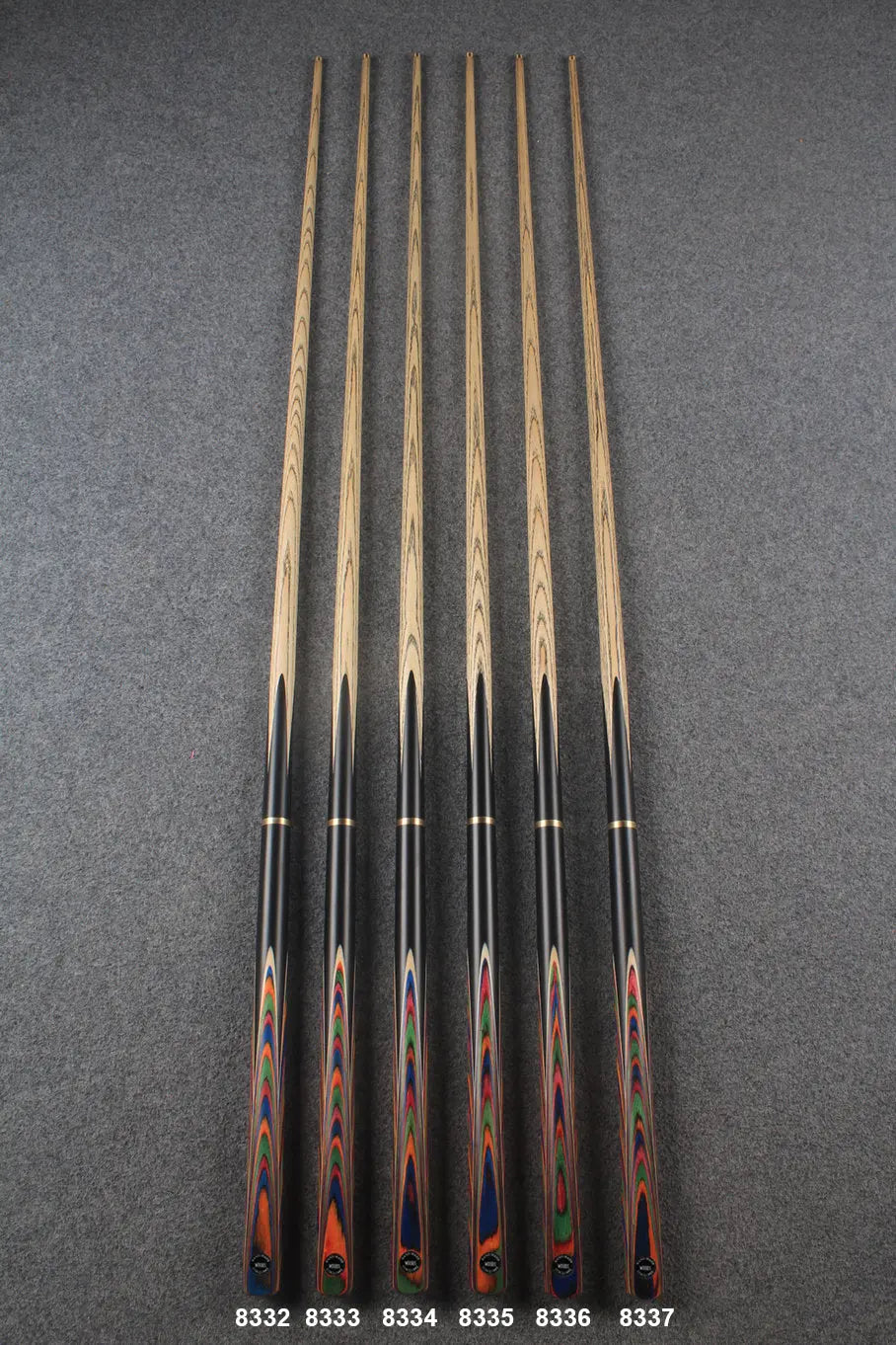 3/4 ash 55'' snooker cue #8332 - #8337 WOODS CUES