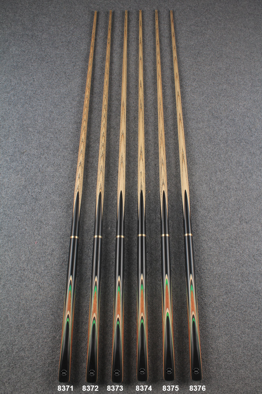 3/4 ash 53'' snooker cue #8371 - #8376 WOODS CUES