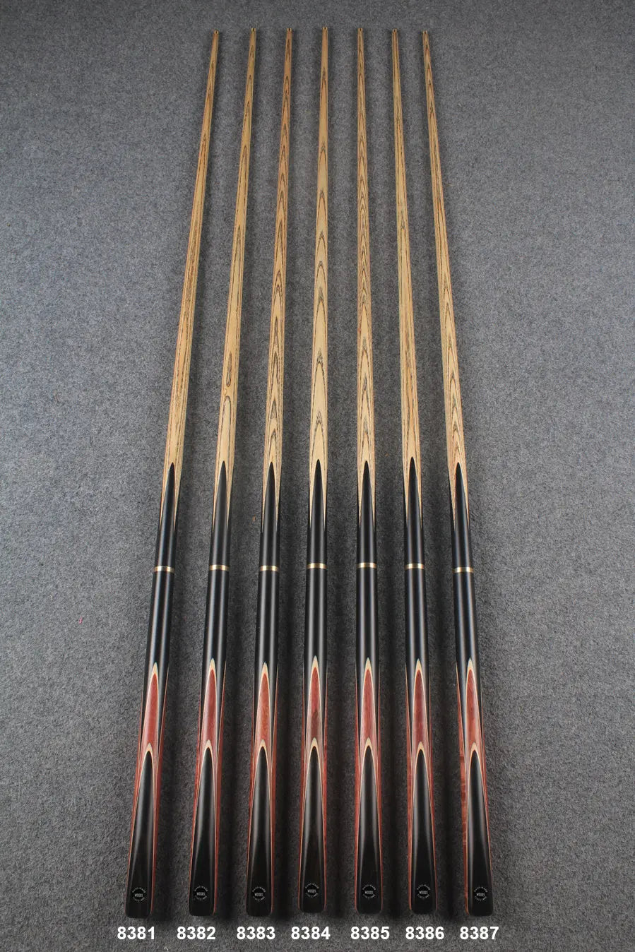 3/4 ash 54'' junior cue #8381 - #8387 WOODS CUES