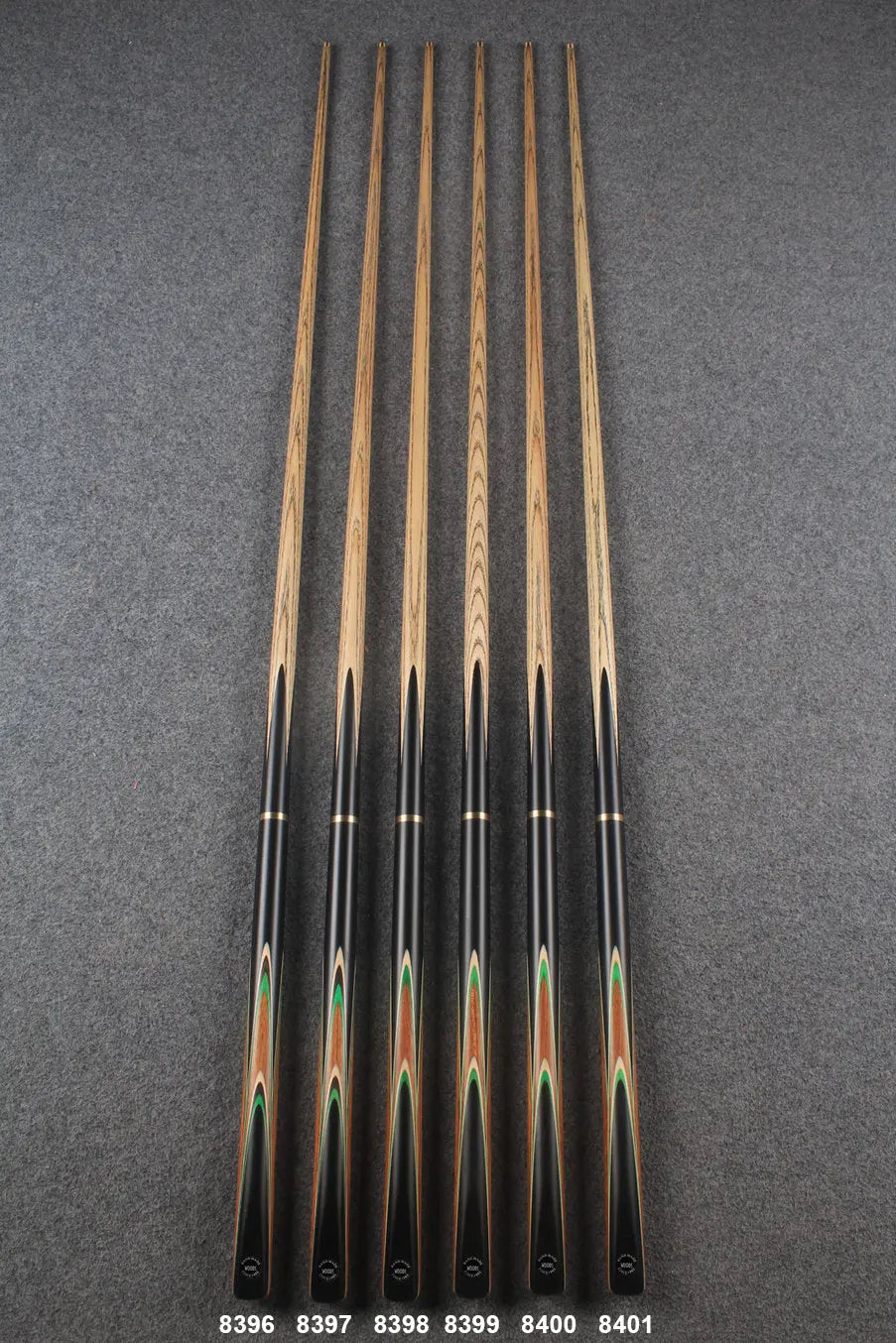 3/4 ash 54'' junior cue #8396 - #8401 WOODS CUES
