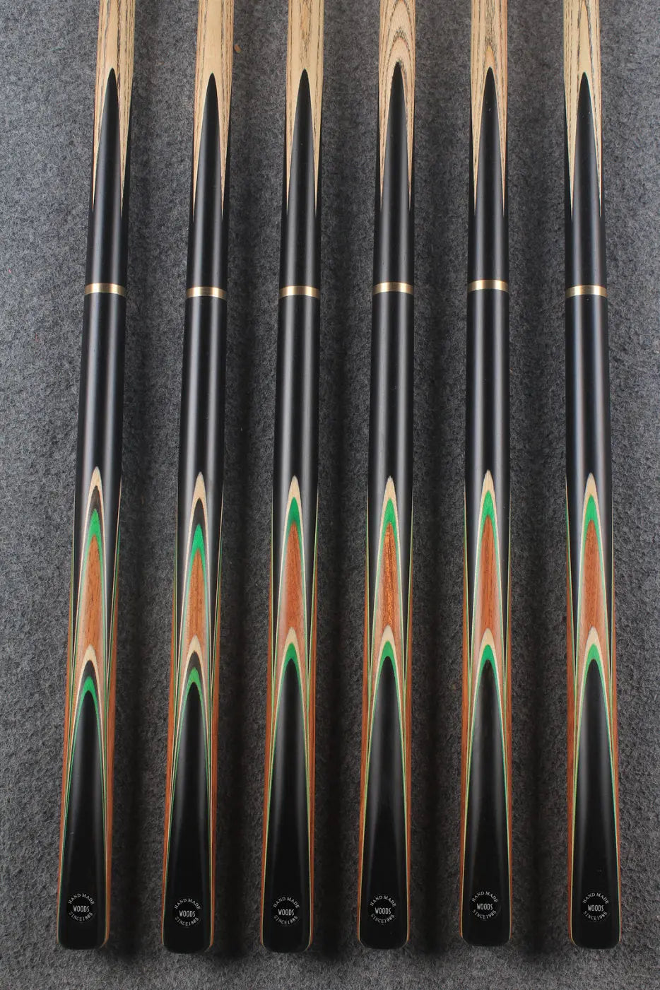 3/4 ash 54'' junior cue #8396 - #8401 WOODS CUES